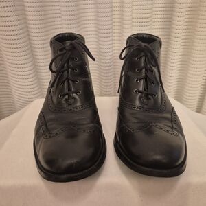 Classic Wing Tip Mens  Black Leather Cole Haan Brogue Boots Size 13